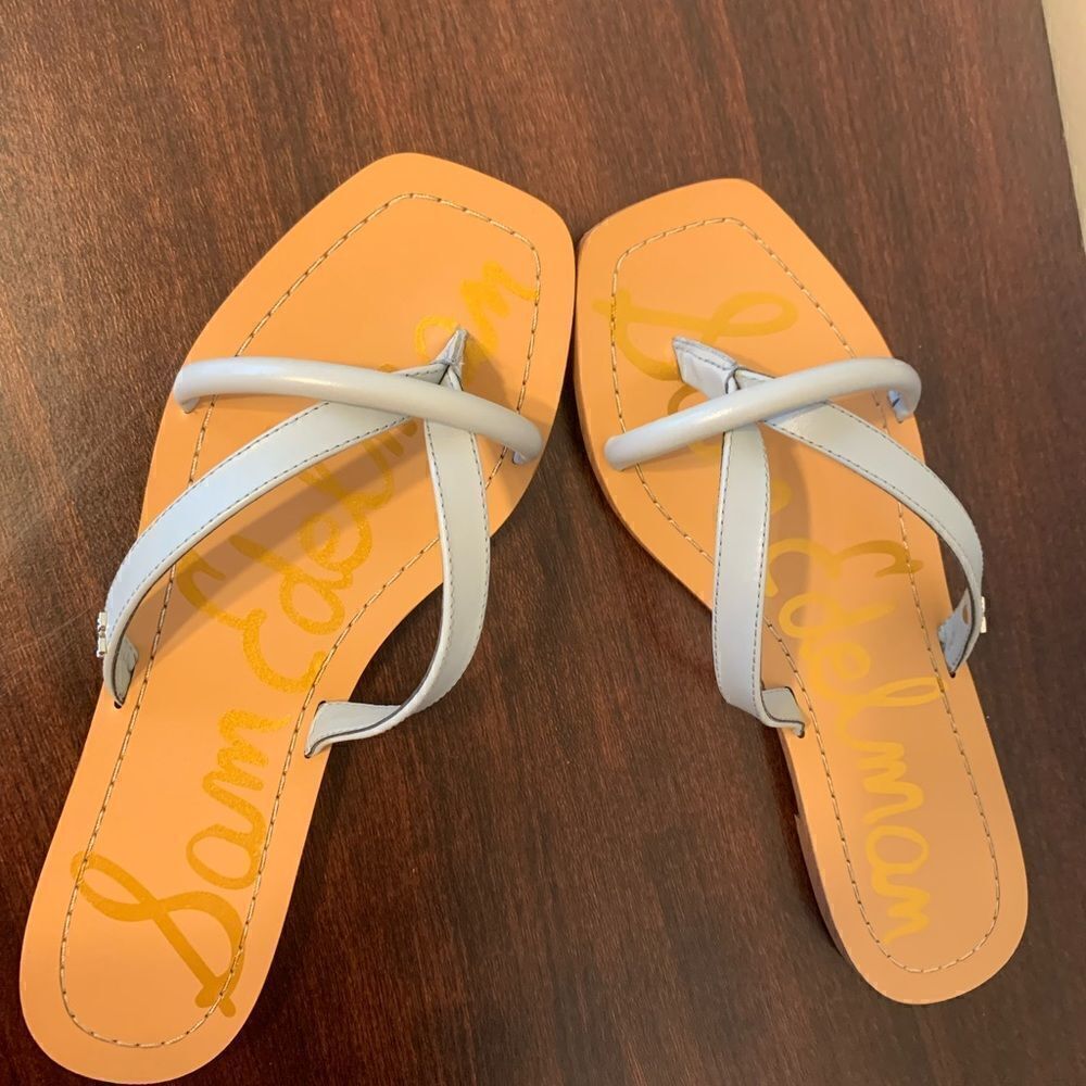 Sam  Edelman Women’s  Abbey leather upper Flip Flop size 7 , NIB